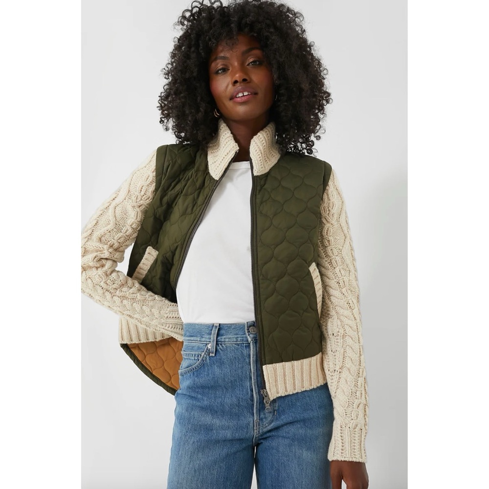 Veronica Beard Patra Mixed-Media Jacket